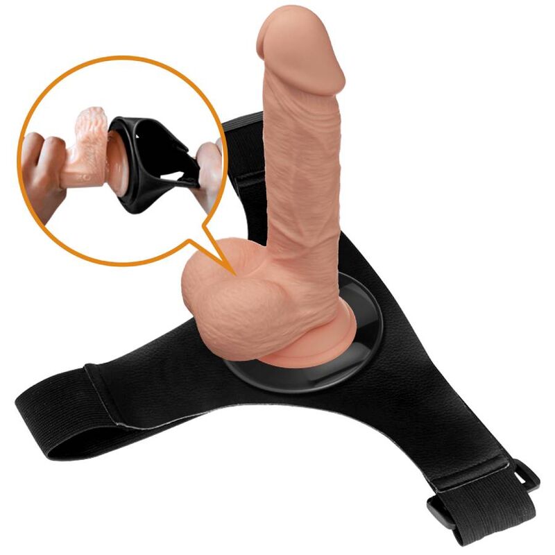 PRETTY LOVE - BRIEFS UNIVERSAL SELE MED DILDO JERRY 21,8 CM NATURLIG