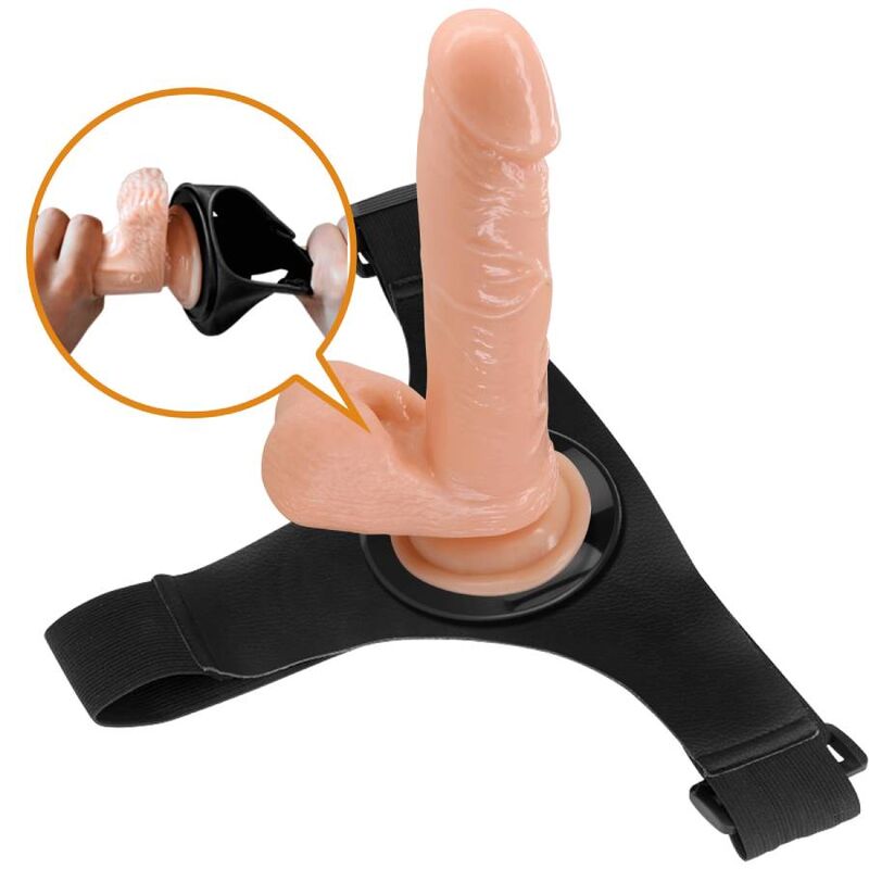 PRETTY LOVE - BRIEFS UNIVERSAL SELE MED DILDO TOM 20 CM NATURLIG