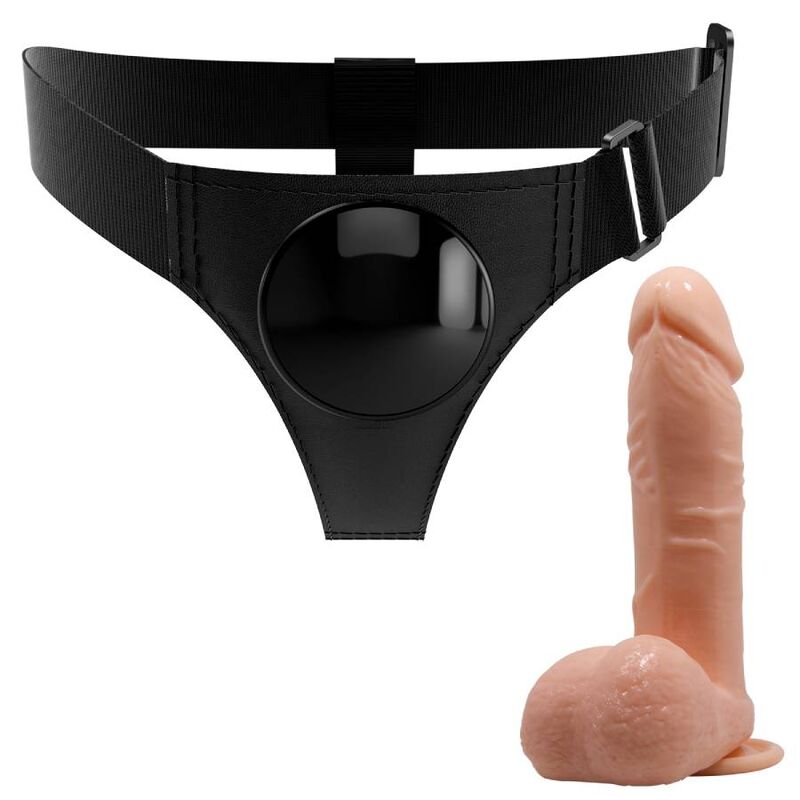 PRETTY LOVE - BRIEFS UNIVERSAL SELE MED DILDO TOM 20 CM NATURLIG