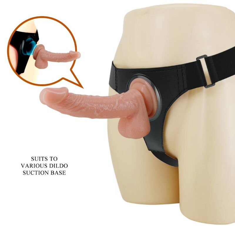 PRETTY LOVE - BRIEFS UNIVERSELL SELE MED DILDO KEVIN 19 CM NATURLIG