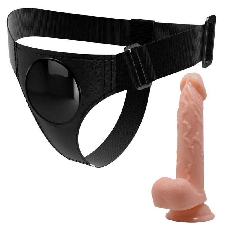 PRETTY LOVE - BRIEFS UNIVERSELL SELE MED DILDO KEVIN 19 CM NATURLIG