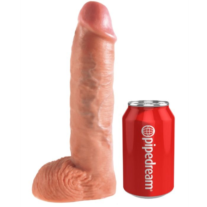 KING COCK - 25,5 CM HÅLLIG STRAP-ON SUSPENDER SYSTEM KÖTT