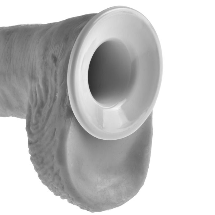 KING COCK - 25,5 CM HÅLLIG STRAP-ON SUSPENDER SYSTEM KÖTT