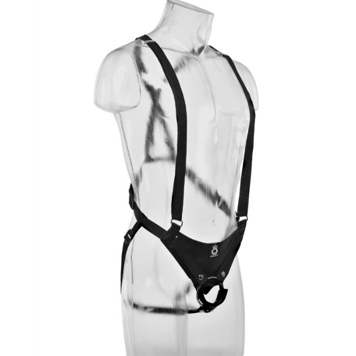 KING COCK - 28 CM HÅLLIG STRAP-ON SUSPENDER SYSTEM KÖTT