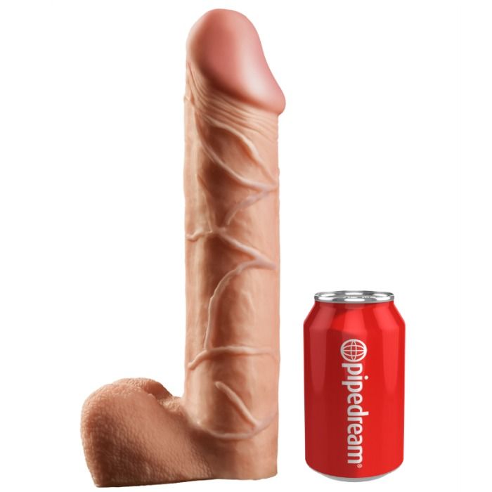 KING COCK - 30,5 CM HÅLLIG STRAP-ON SUSPENDER SYSTEM - KÖTT