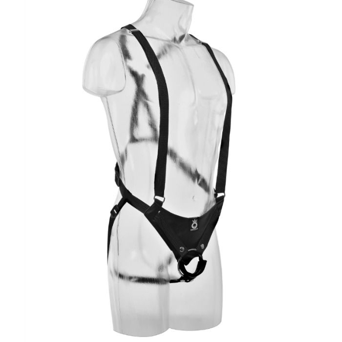 KING COCK - 30,5 CM HÅLLIG STRAP-ON SUSPENDER SYSTEM - KÖTT