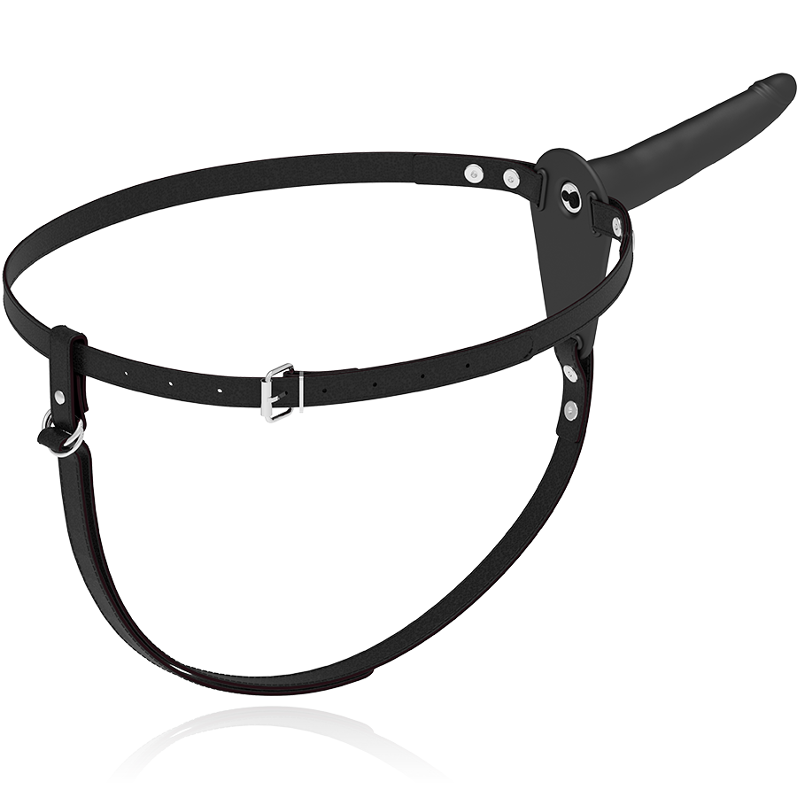 FETISCH UNDERGÅENDE SELE - SVART SILIKONVIBRATOR 15 CM
