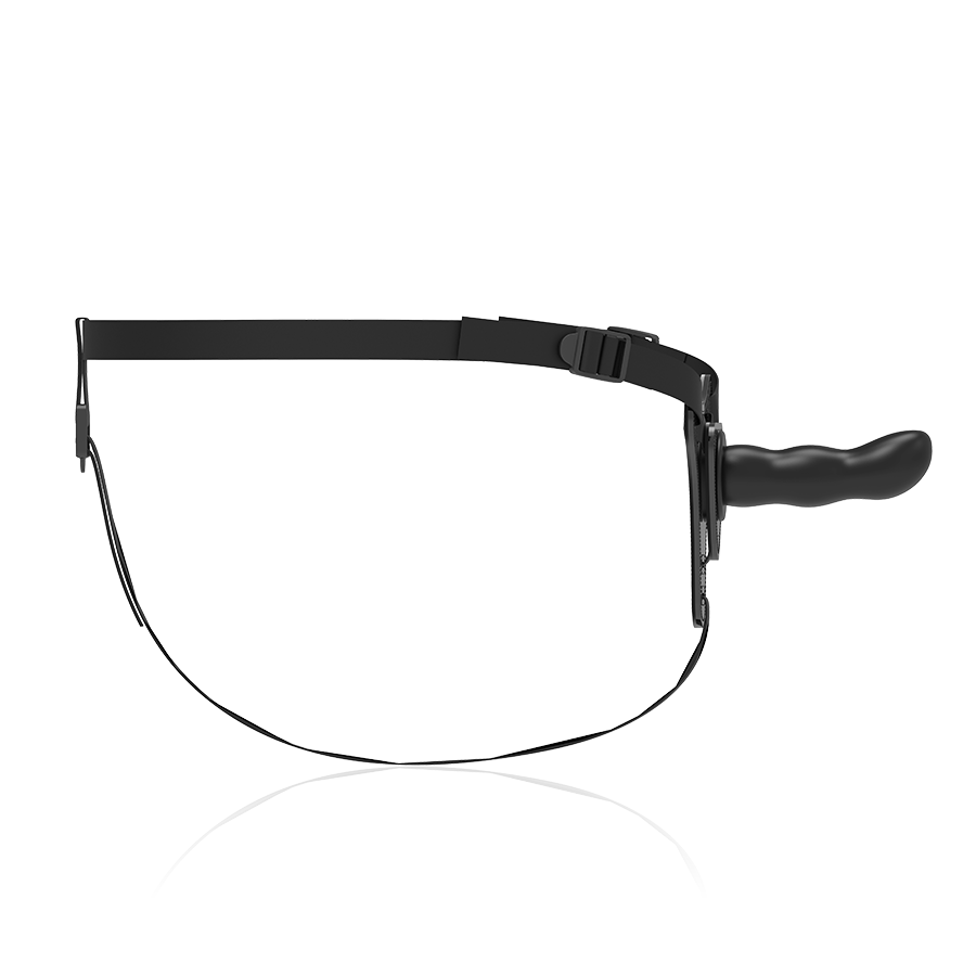 FETISCH UNDERGÅENDE SELE - SVART SILIKON G-SPOT 16 CM