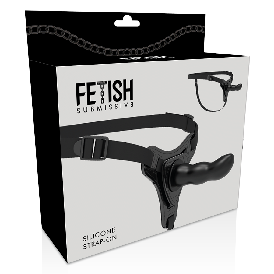 FETISCH UNDERGÅENDE SELE - SVART SILIKON G-SPOT 16 CM