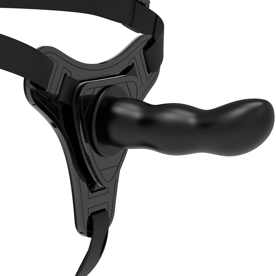 FETISCH UNDERGÅENDE SELE - SVART SILIKON G-SPOT 16 CM