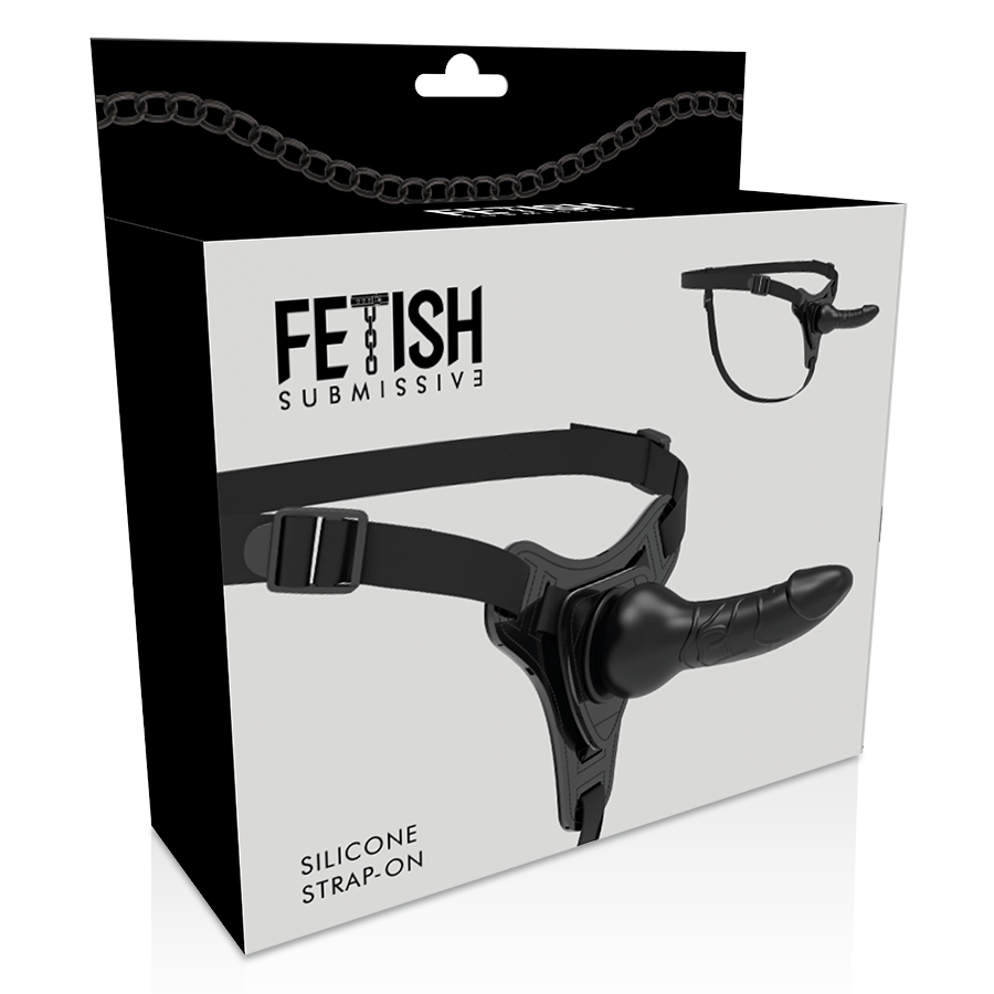 FETISCH UNDERGIVANDE SELE - SVART SILIKON REALISTISK 16 CM