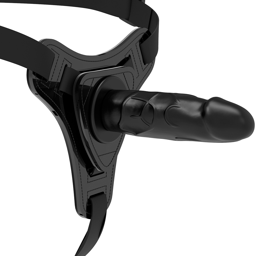 FETISCH UNDANMÄNGD SELE - REALISTISK SVART SILIKON 15 CM