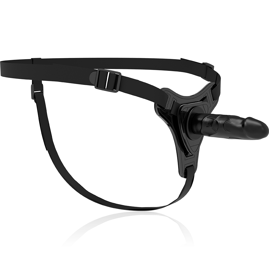 FETISCH UNDANMÄNGD SELE - REALISTISK SVART SILIKON 15 CM